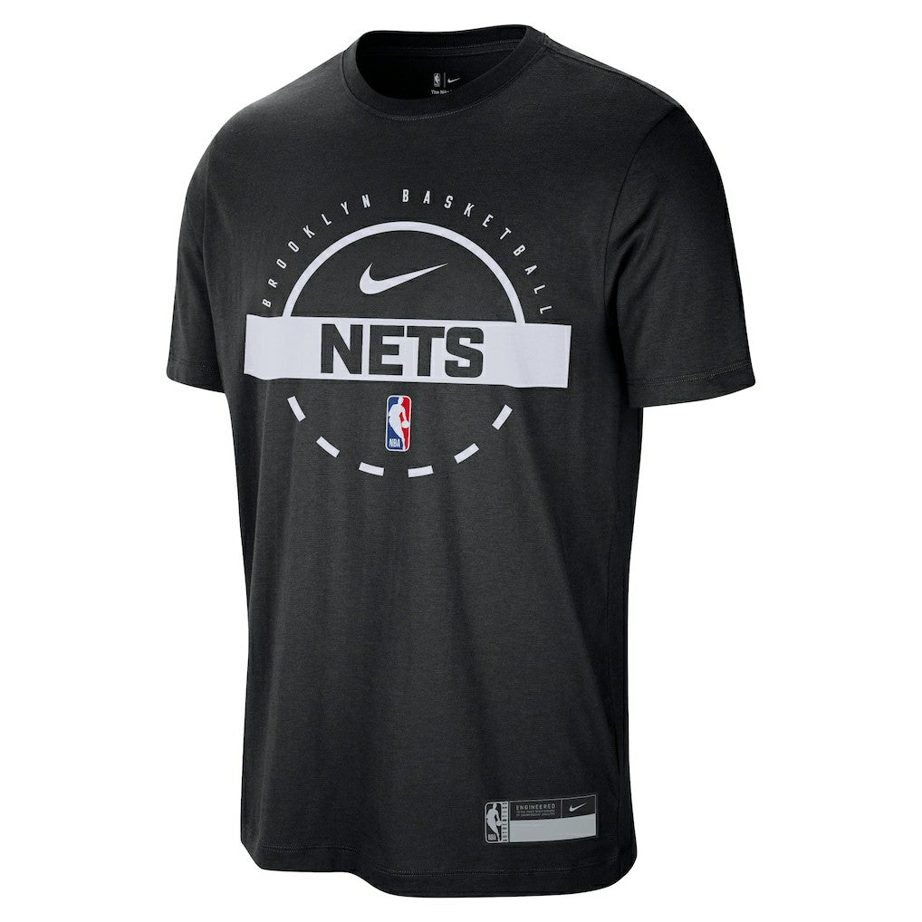 Brooklyn Nets 2025/26 On-Court Flare Performance Practice T-Shirt Black - Nike