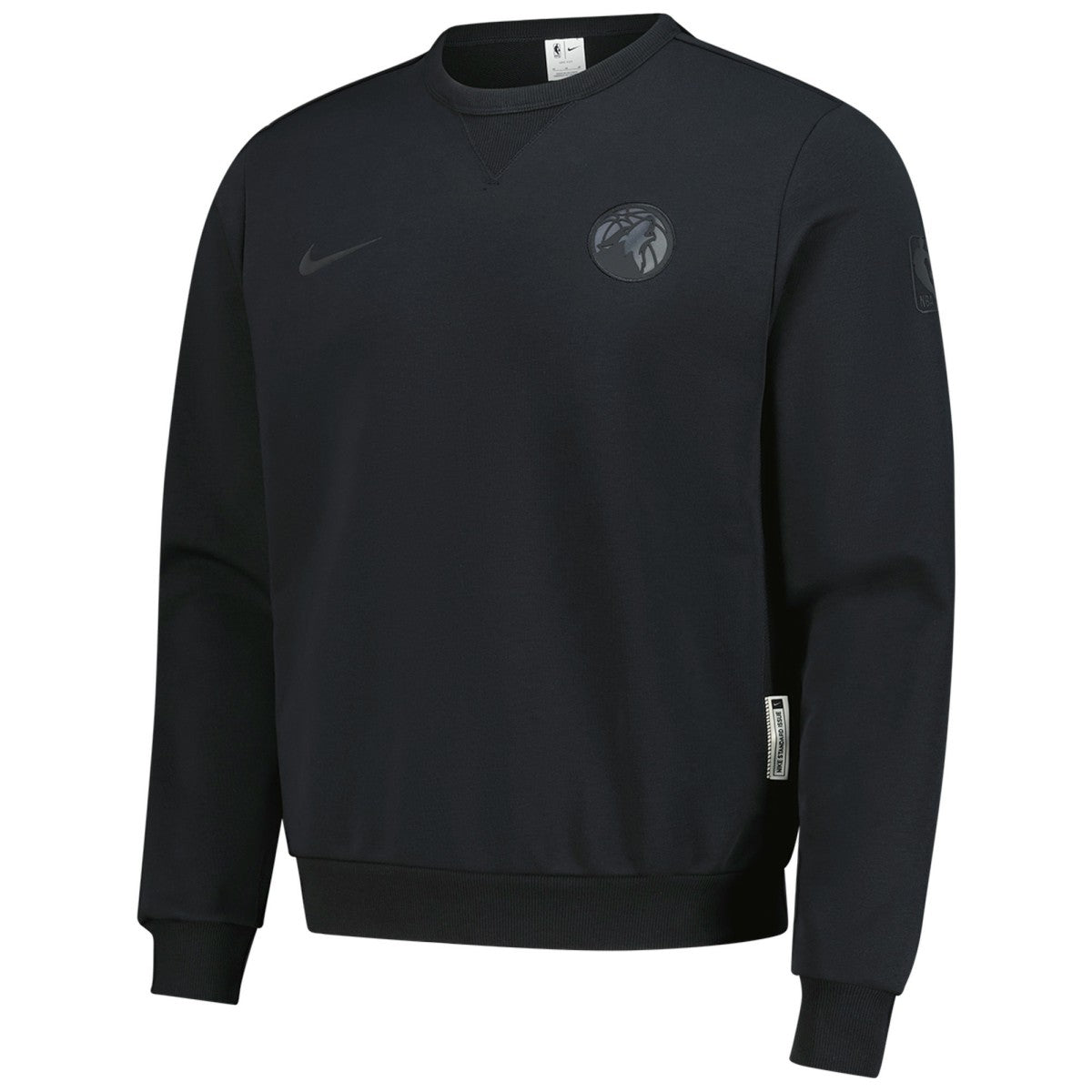 Minnesota Timberwolves Authentic Standard Issue Travel Dri-FIT Sweatshirt Black - Nike