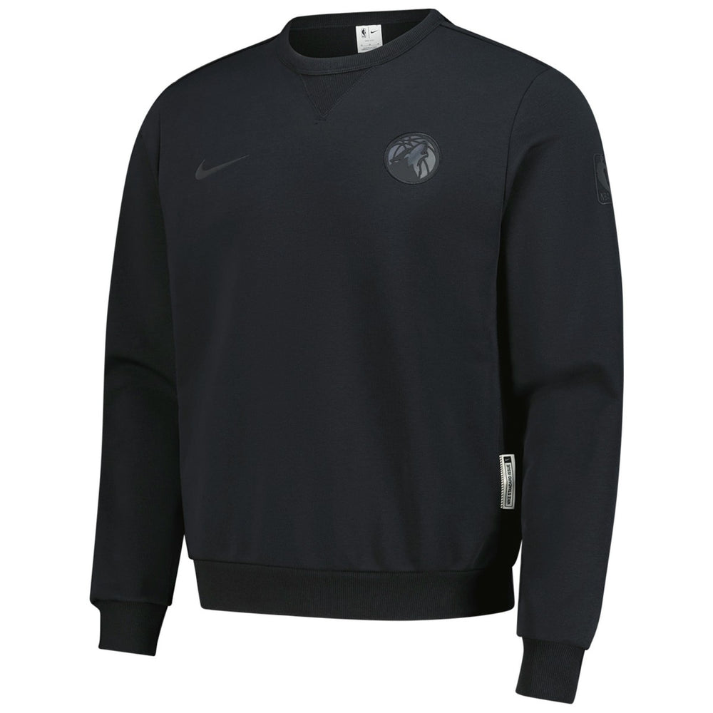 Minnesota Timberwolves Authentic Standard Issue Travel Dri-FIT Sweatshirt Black - Nike