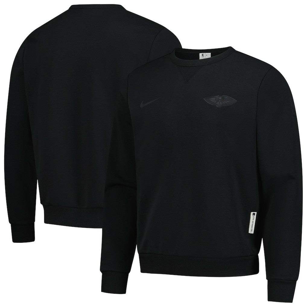 New Orleans Pelicans Authentic Standard Issue Travel Dri-FIT Sweatshirt Black - Nike