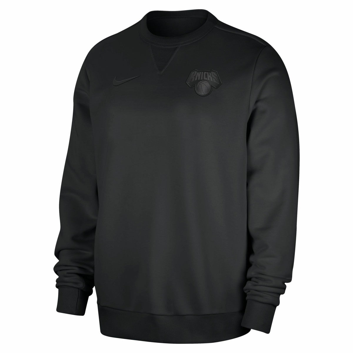 New York Knicks Authentic Standard Issue Travel Dri-FIT Sweatshirt Black - Nike