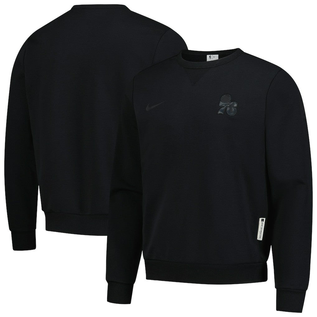Philadelphia 76ers Authentic Standard Issue Travel Dri-FIT Sweatshirt Black - Nike