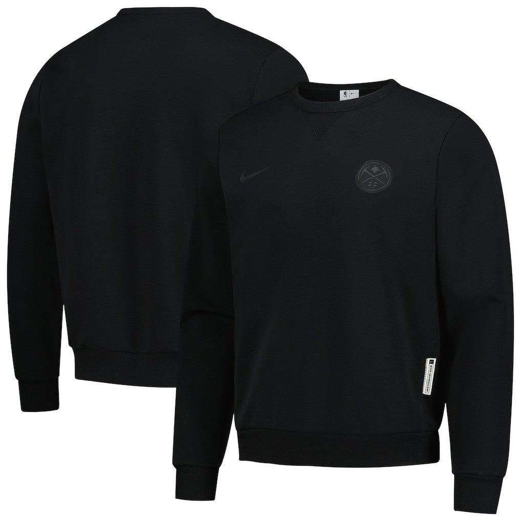 Denver Nuggets Authentic Standard Issue Travel Dri-FIT Sweatshirt Black - Nike
