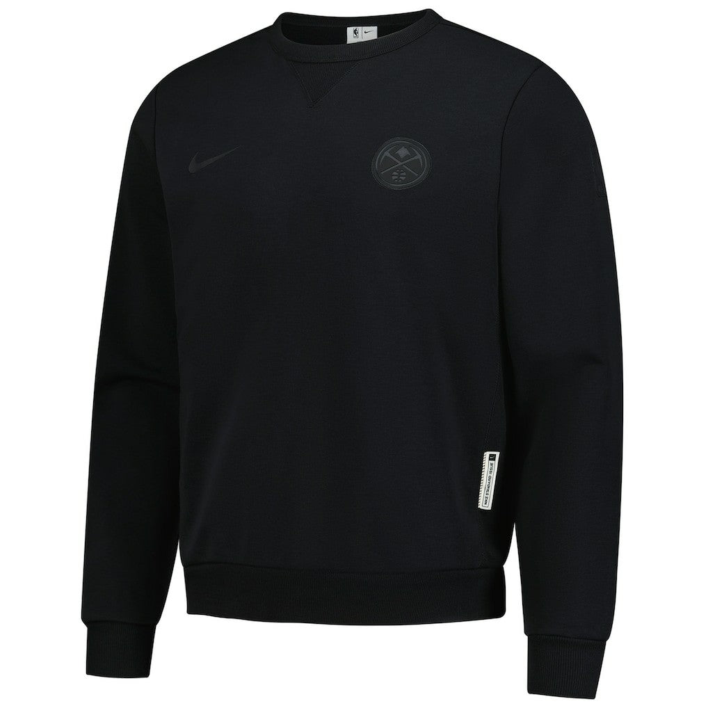 Denver Nuggets Authentic Standard Issue Travel Dri-FIT Sweatshirt Black - Nike