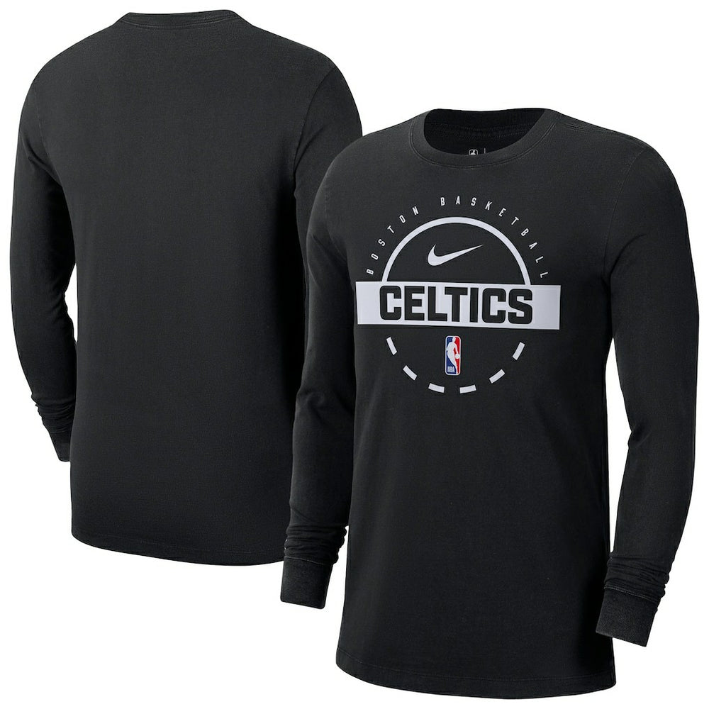 Boston Celtics Authentic Long Sleeve Practice T-Shirt Black - Nike outlet