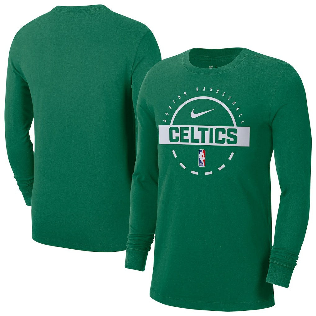 Boston Celtics Authentic Long Sleeve Practice T-Shirt Kelly Green - Nike outlet