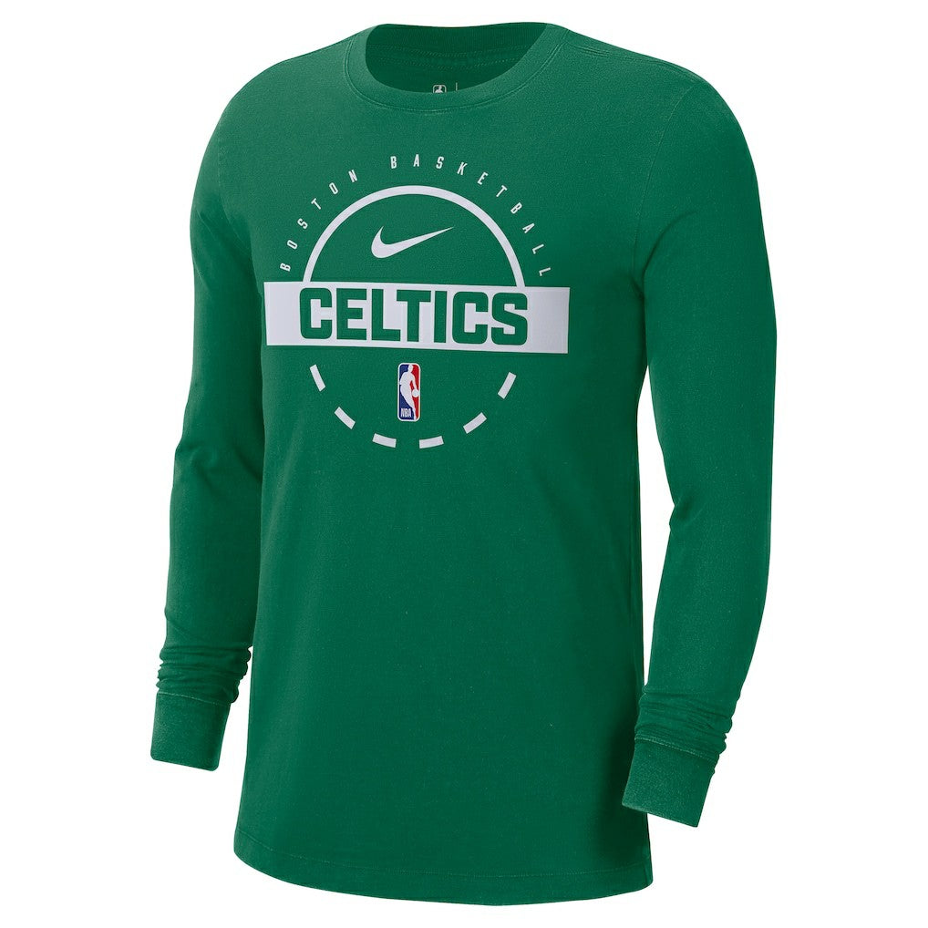 Boston Celtics Authentic Long Sleeve Practice T-Shirt Kelly Green - Nike outlet