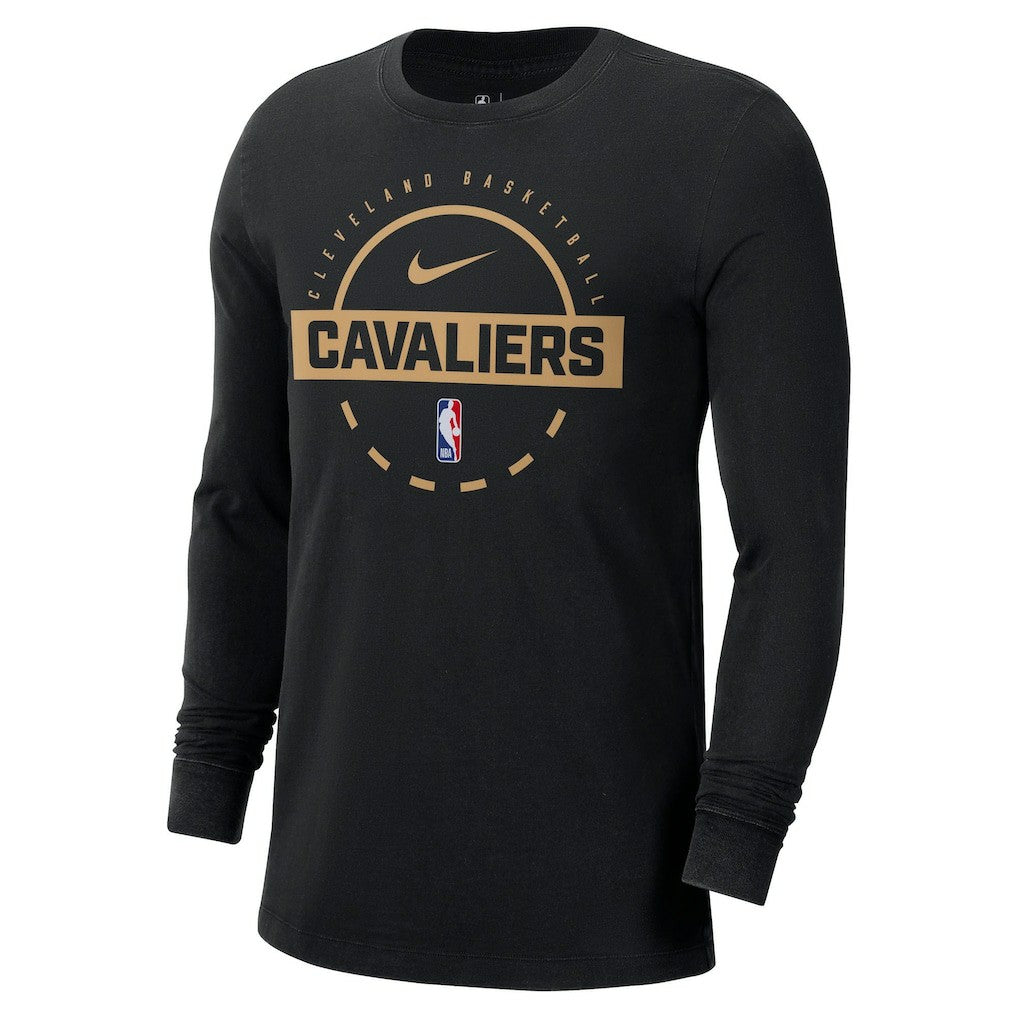 Cleveland Cavaliers Authentic Long Sleeve Practice T-Shirt Black - Nike