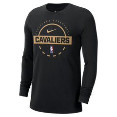 Cleveland Cavaliers Authentic Long Sleeve Practice T-Shirt Black - Nike