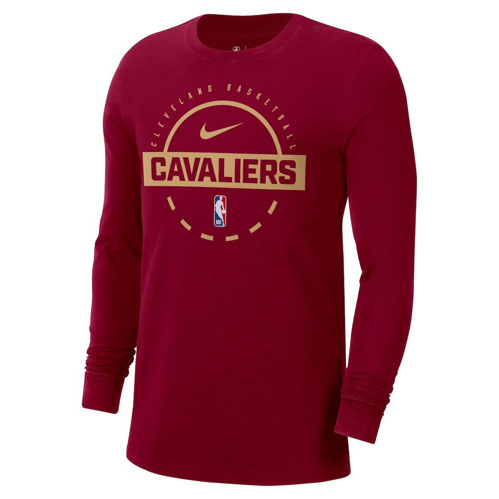 Cleveland Cavaliers Authentic Long Sleeve Practice T-Shirt Wine - Nike