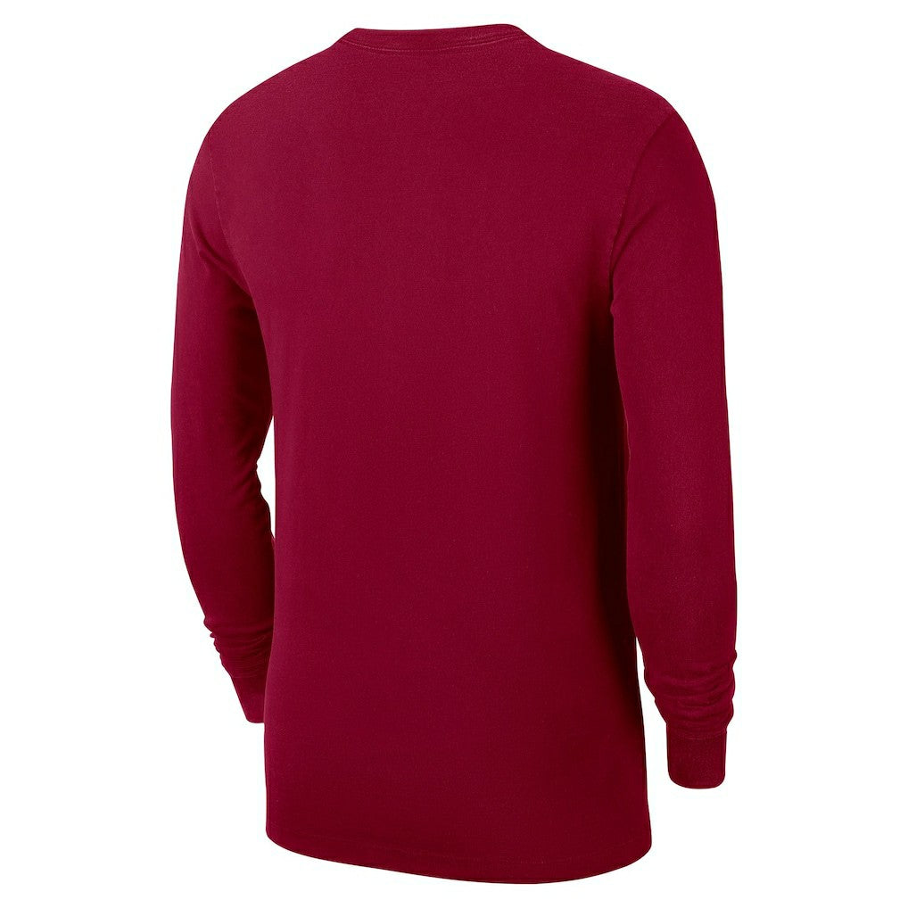 Cleveland Cavaliers Authentic Long Sleeve Practice T-Shirt Wine - Nike
