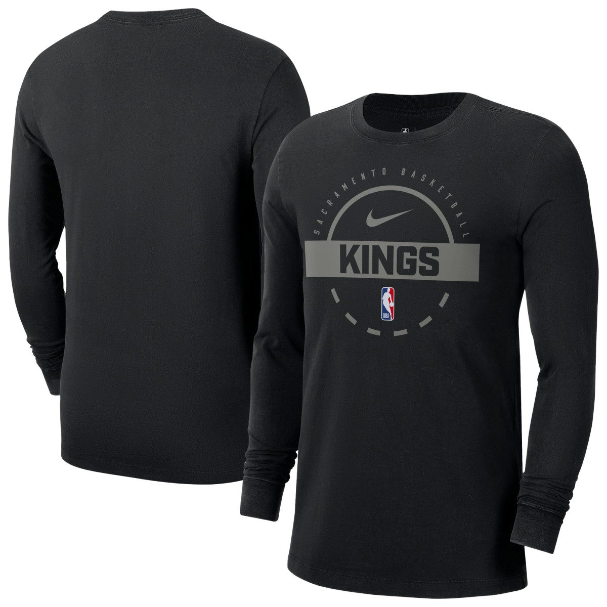 Sacramento Kings Authentic Long Sleeve Practice T-Shirt Black - Nike