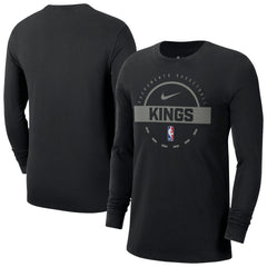 Sacramento Kings Authentic Long Sleeve Practice T-Shirt Black - Nike