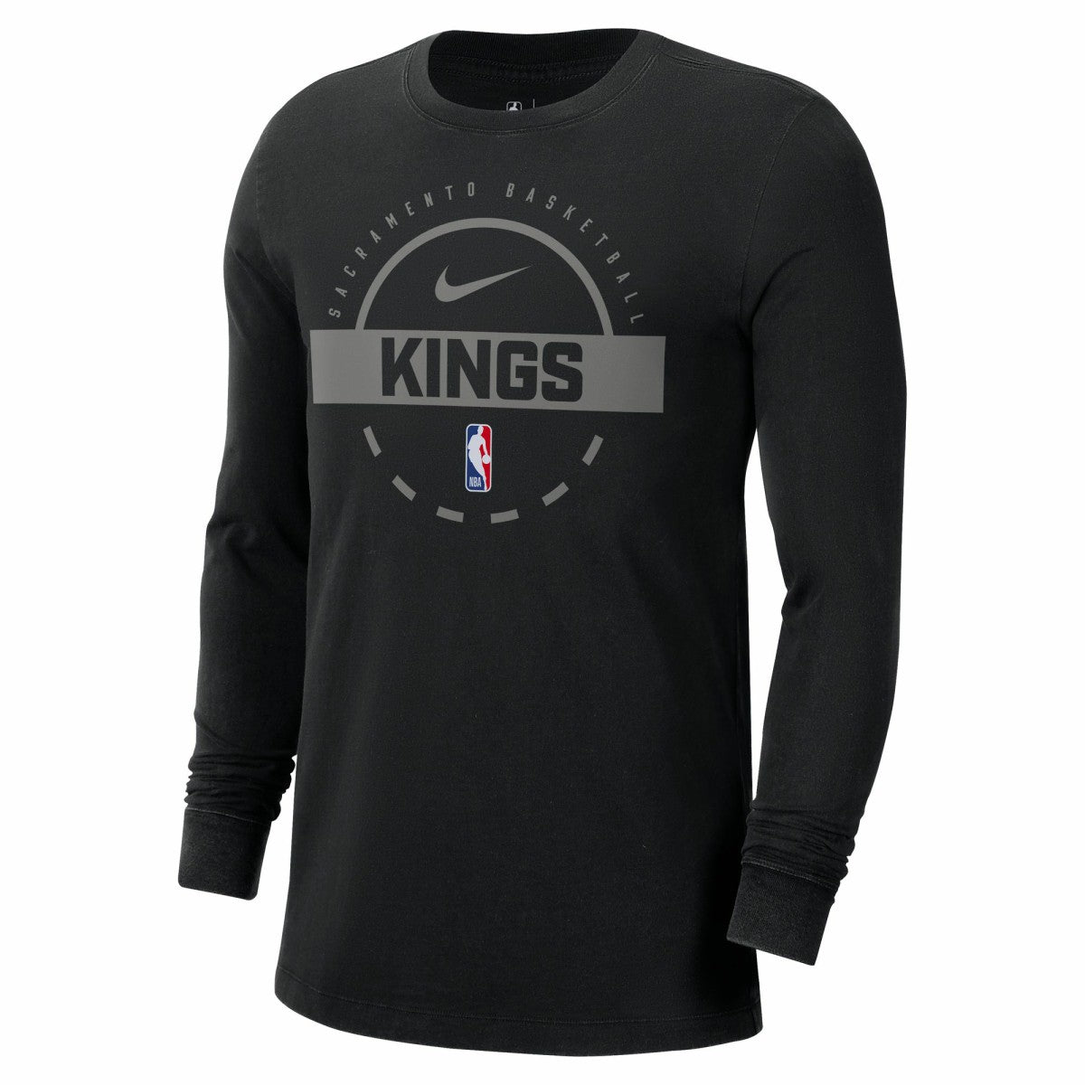 Sacramento Kings Authentic Long Sleeve Practice T-Shirt Black - Nike