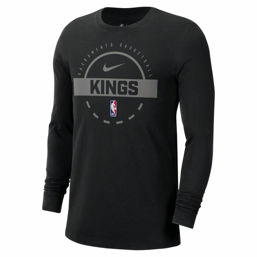 Sacramento Kings Authentic Long Sleeve Practice T-Shirt Black - Nike