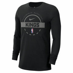 Sacramento Kings Authentic Long Sleeve Practice T-Shirt Black - Nike