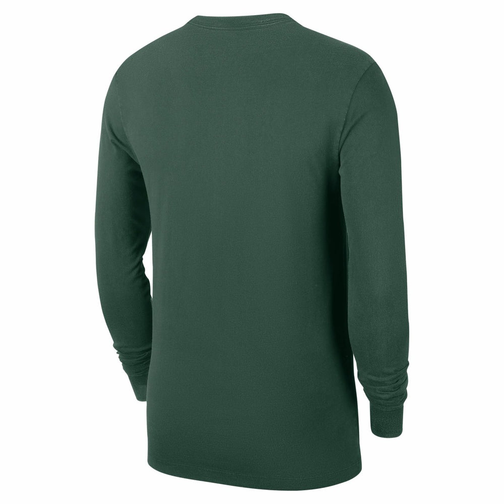 Milwaukee Bucks Authentic Long Sleeve Practice T-Shirt Hunter Green - Nike
