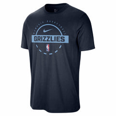 Memphis Grizzlies Authentic Practice T-Shirt Navy - Nike