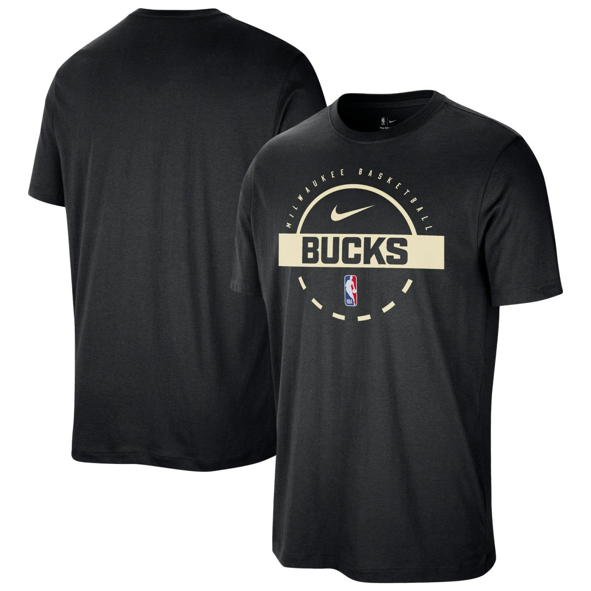 Milwaukee Bucks Authentic Practice T-Shirt Black - Nike