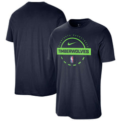 Minnesota Timberwolves Authentic Practice T-Shirt Navy - Nike