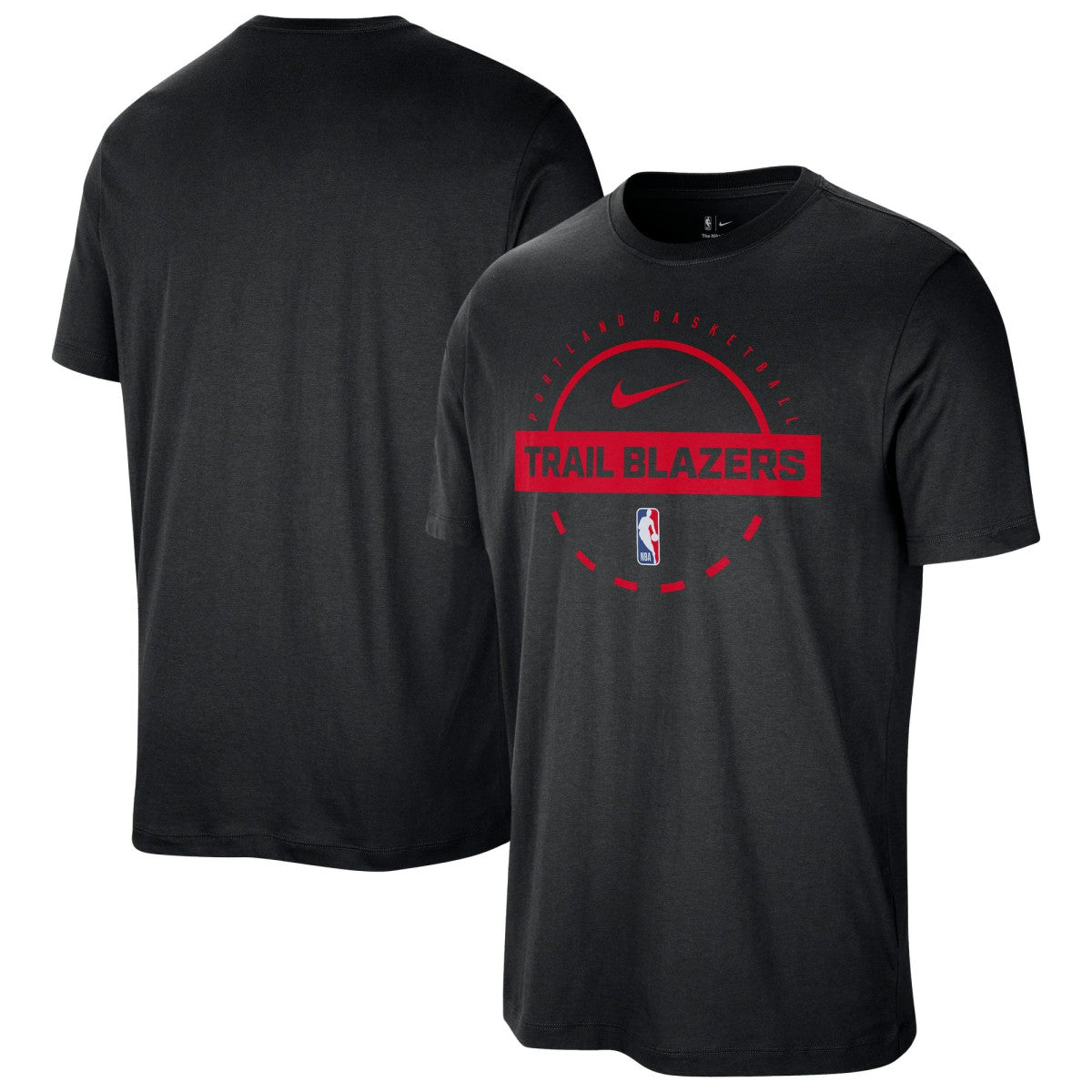 Portland Trail Blazers Authentic Practice T-Shirt Black - Nike