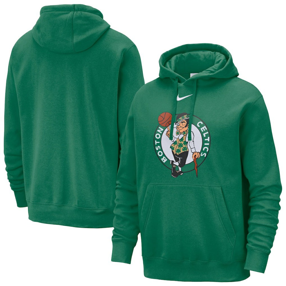 Boston Celtics Essential Logo Club Pullover Hoodie Kelly Green - Nike