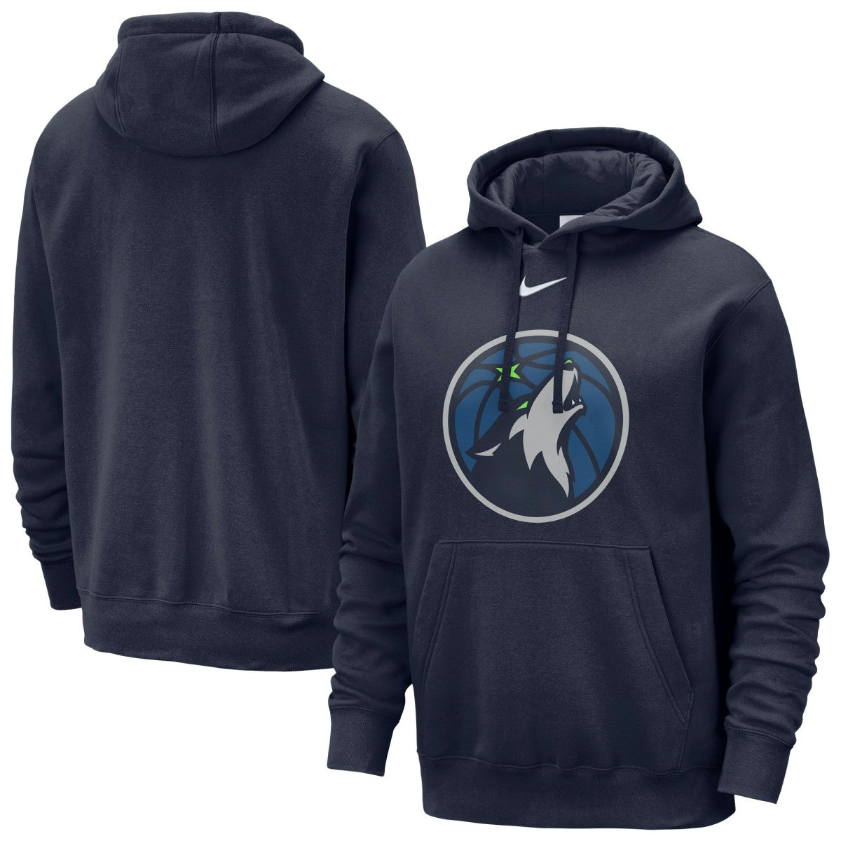 Minnesota Timberwolves Essential Logo Club Pullover Hoodie Navy - Nike