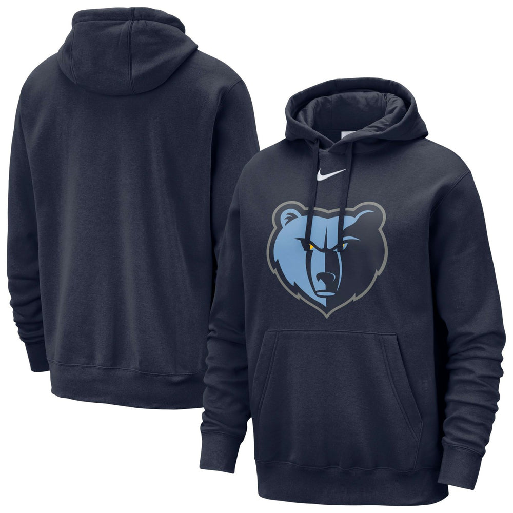 Memphis Grizzlies Essential Logo Club Pullover Hoodie Navy - Nike