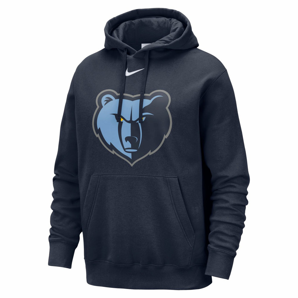 Memphis Grizzlies Essential Logo Club Pullover Hoodie Navy - Nike