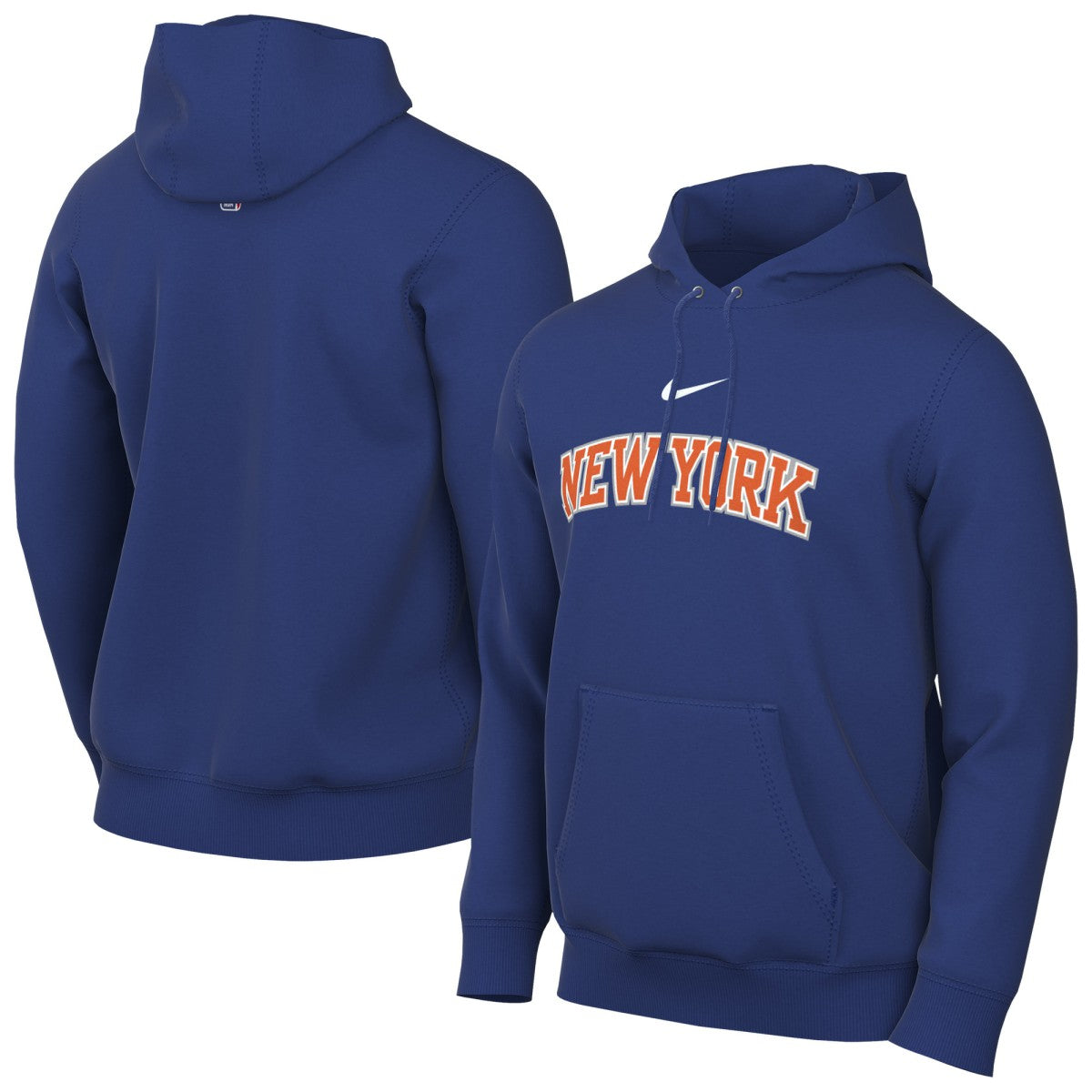 New York Knicks Sportswear Essential Wordmark Club Hoodie Blue - Nike