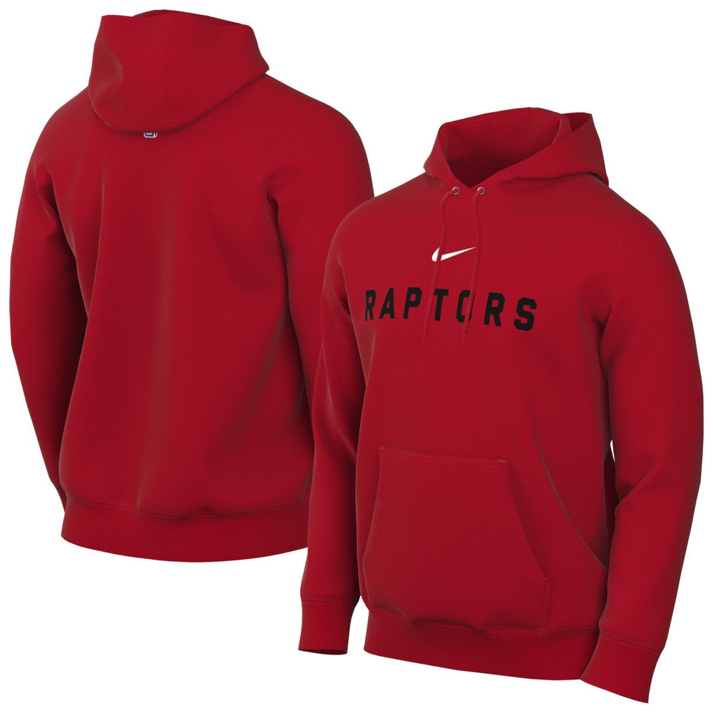 Toronto Raptors Sportswear Essential Wordmark Club Hoodie Red - Nike