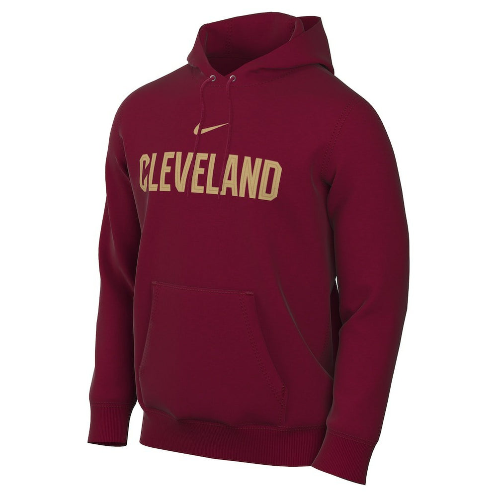 Cleveland Cavaliers Sportswear Essential Wordmark Club Hoodie Wine - Nike