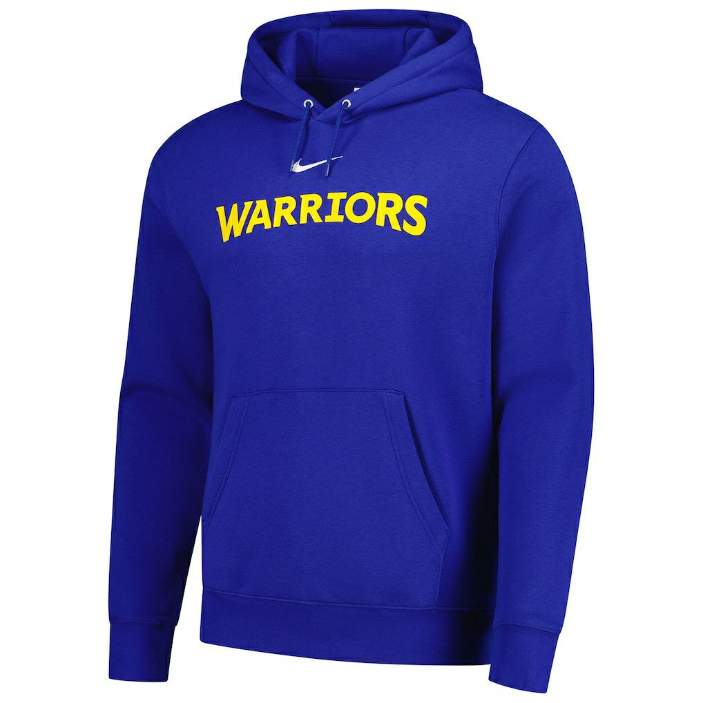 Golden State Warriors Sportswear Essential Wordmark Club Hoodie Royal - Nike