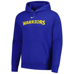 Golden State Warriors Sportswear Essential Wordmark Club Hoodie Royal - Nike