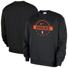 New York Knicks 2025/26 Authentic Practice Club Sweatshirt Black - Nike