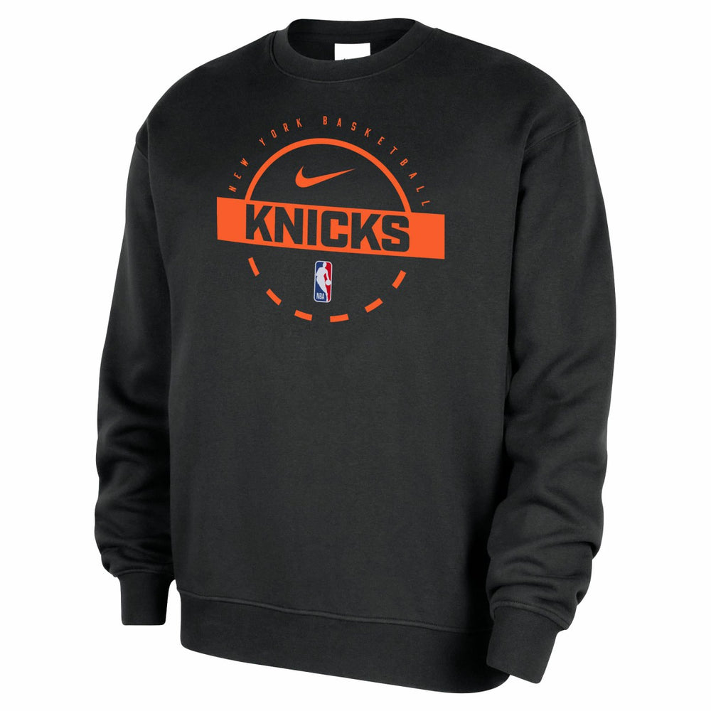 New York Knicks 2025/26 Authentic Practice Club Sweatshirt Black - Nike