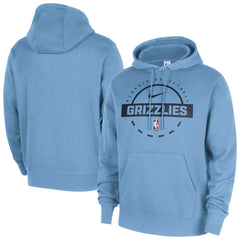 Memphis Grizzlies 2025/26 Authentic Practice Club Pullover Hoodie Light Blue - Nike