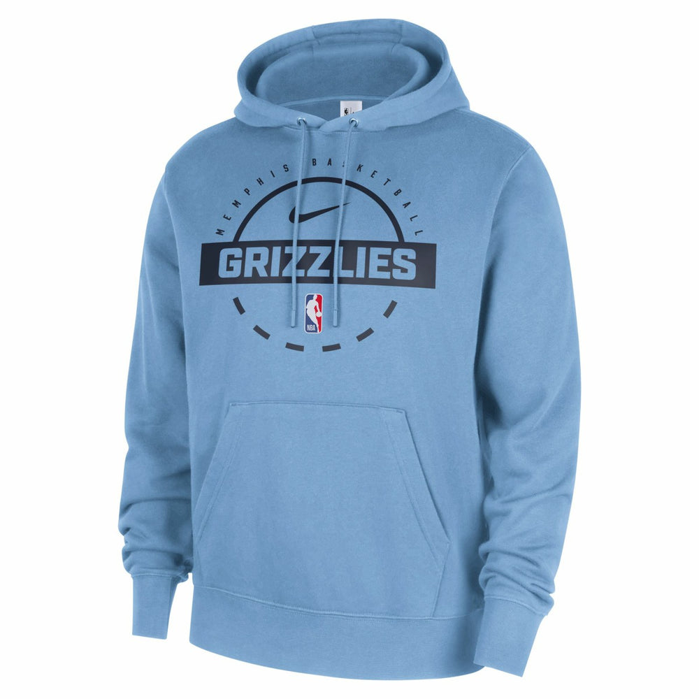 Memphis Grizzlies 2025/26 Authentic Practice Club Pullover Hoodie Light Blue - Nike