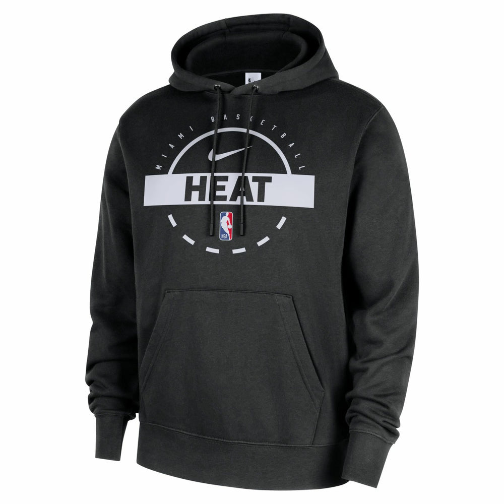 Miami Heat 2025/26 Authentic Practice Club Pullover Hoodie Black - Nike