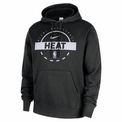 Miami Heat 2025/26 Authentic Practice Club Pullover Hoodie Black - Nike