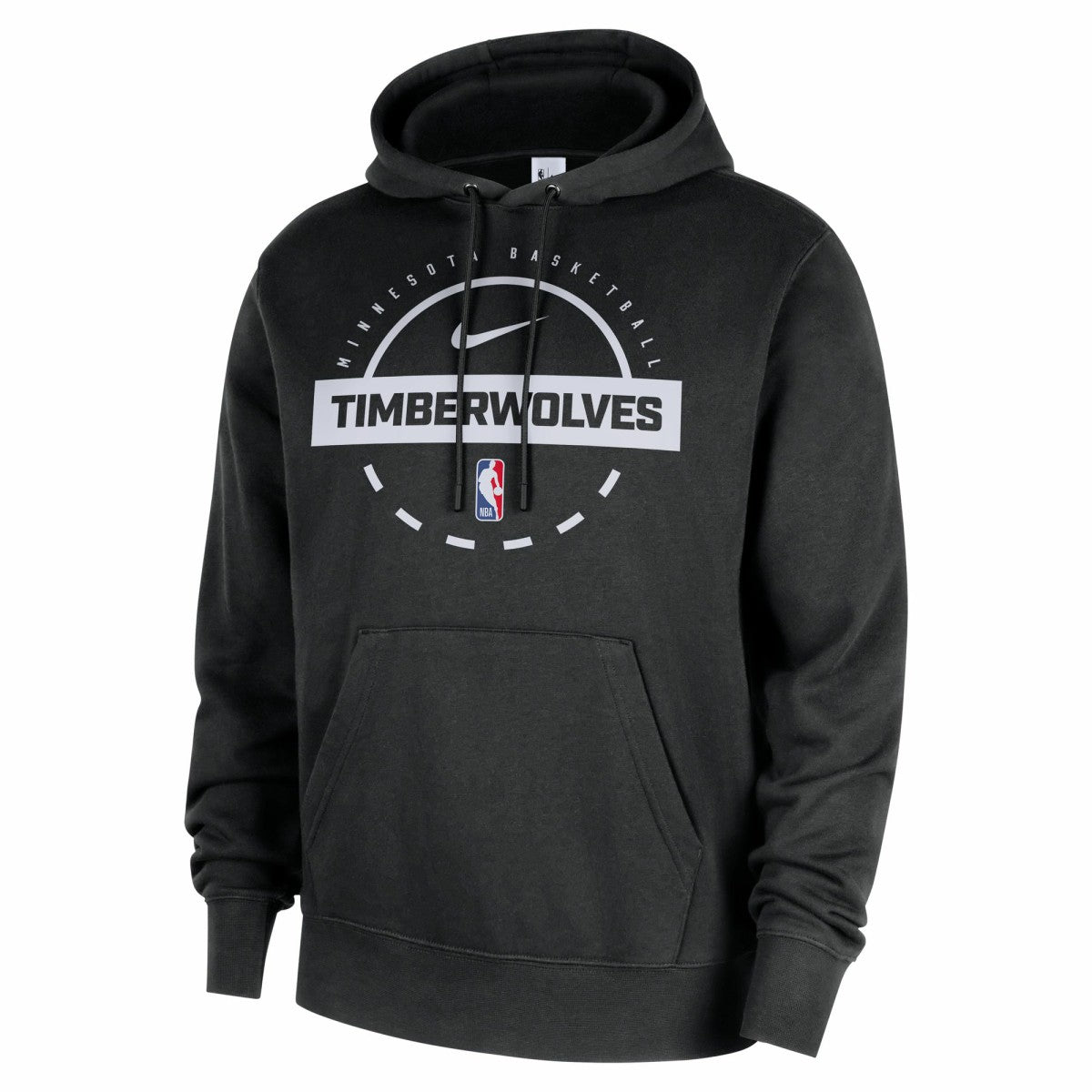 Minnesota Timberwolves 2025/26 Authentic Practice Club Pullover Hoodie Black - Nike