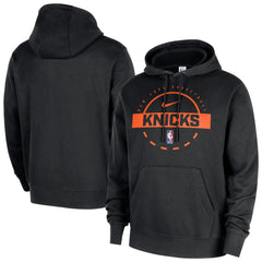 New York Knicks 2025/26 Authentic Practice Club Pullover Hoodie Black - Nike