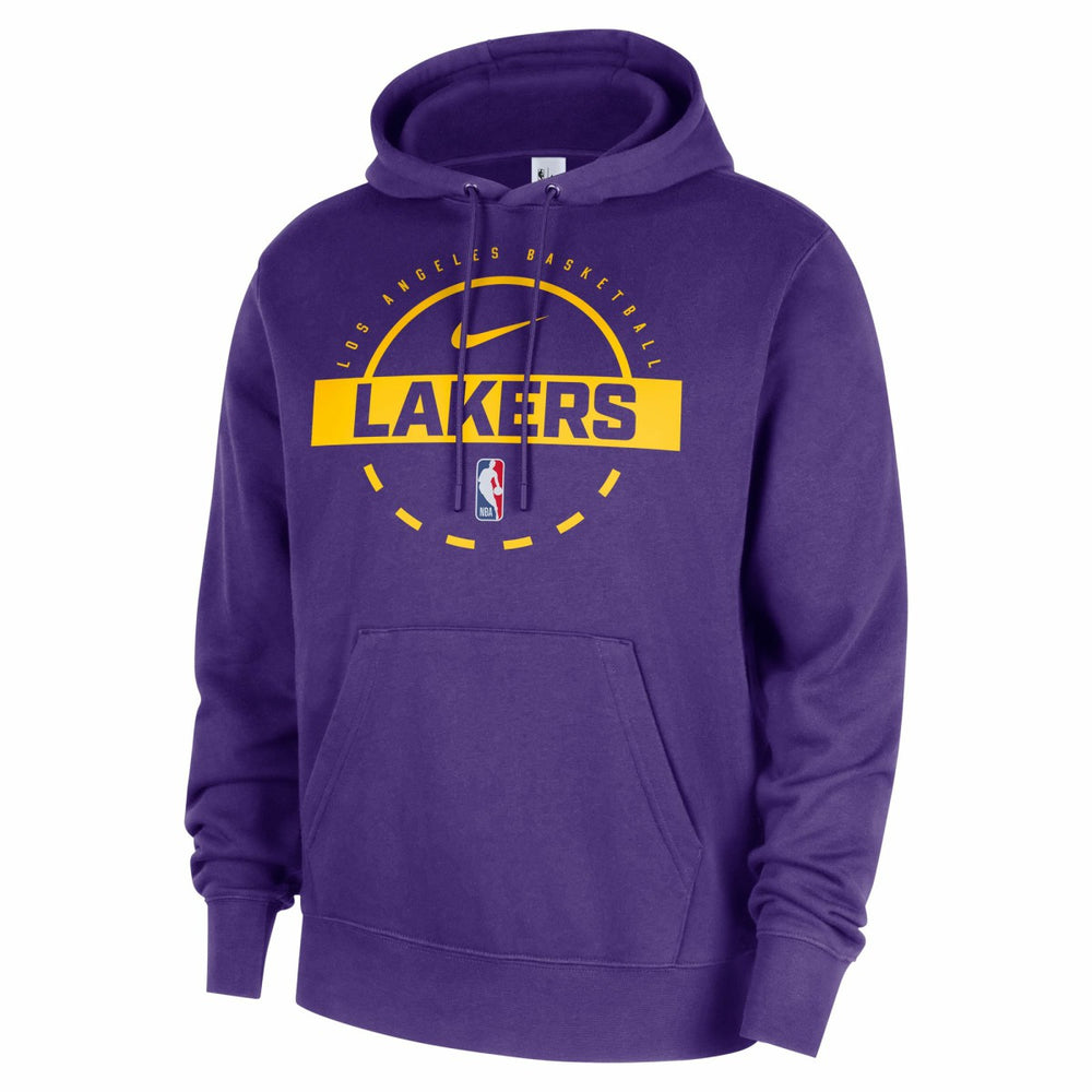 Los Angeles Lakers 2025/26 Authentic Practice Club Pullover Hoodie Purple - Nike