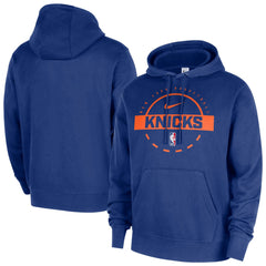 New York Knicks 2025/26 Authentic Practice Club Pullover Hoodie Blue - Nike outlet