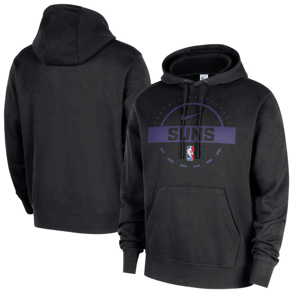 Phoenix Suns 2025/26 Authentic Practice Club Pullover Hoodie Black - Nike
