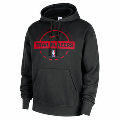 Portland Trail Blazers 2025/26 Authentic Practice Club Pullover Hoodie Black - Nike