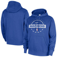 Dallas Mavericks 2025/26 Authentic Practice Club Pullover Hoodie Blue - Nike outlet