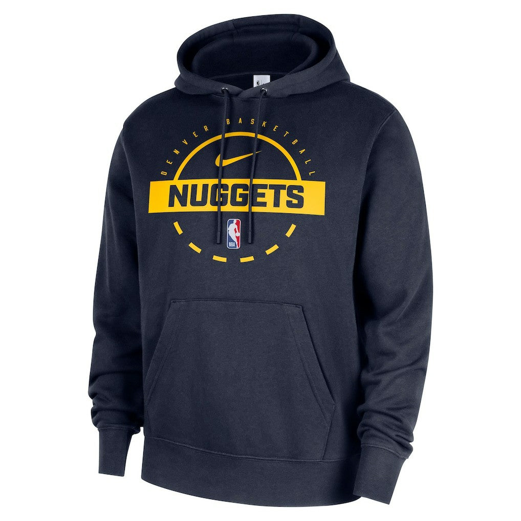 Denver Nuggets 2025/26 Authentic Practice Club Pullover Hoodie Navy - Nike
