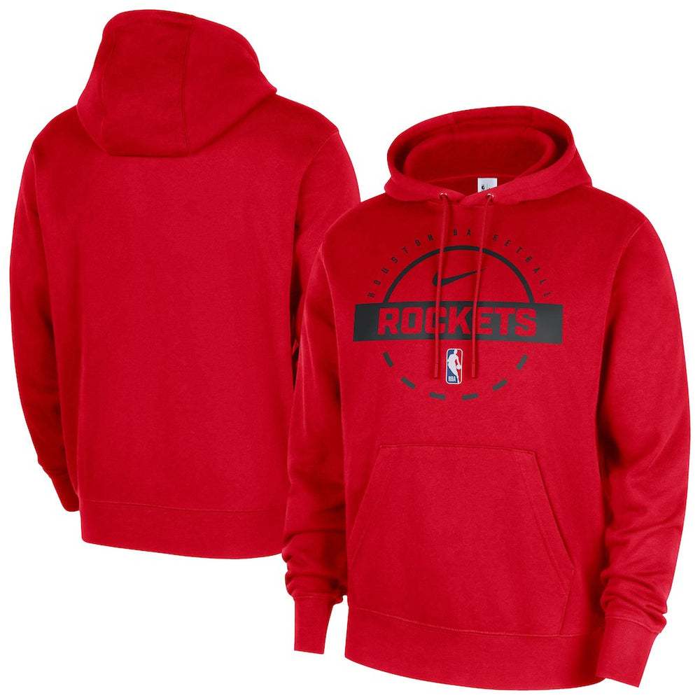 Houston Rockets 2025/26 Authentic Practice Club Pullover Hoodie Red - Nike