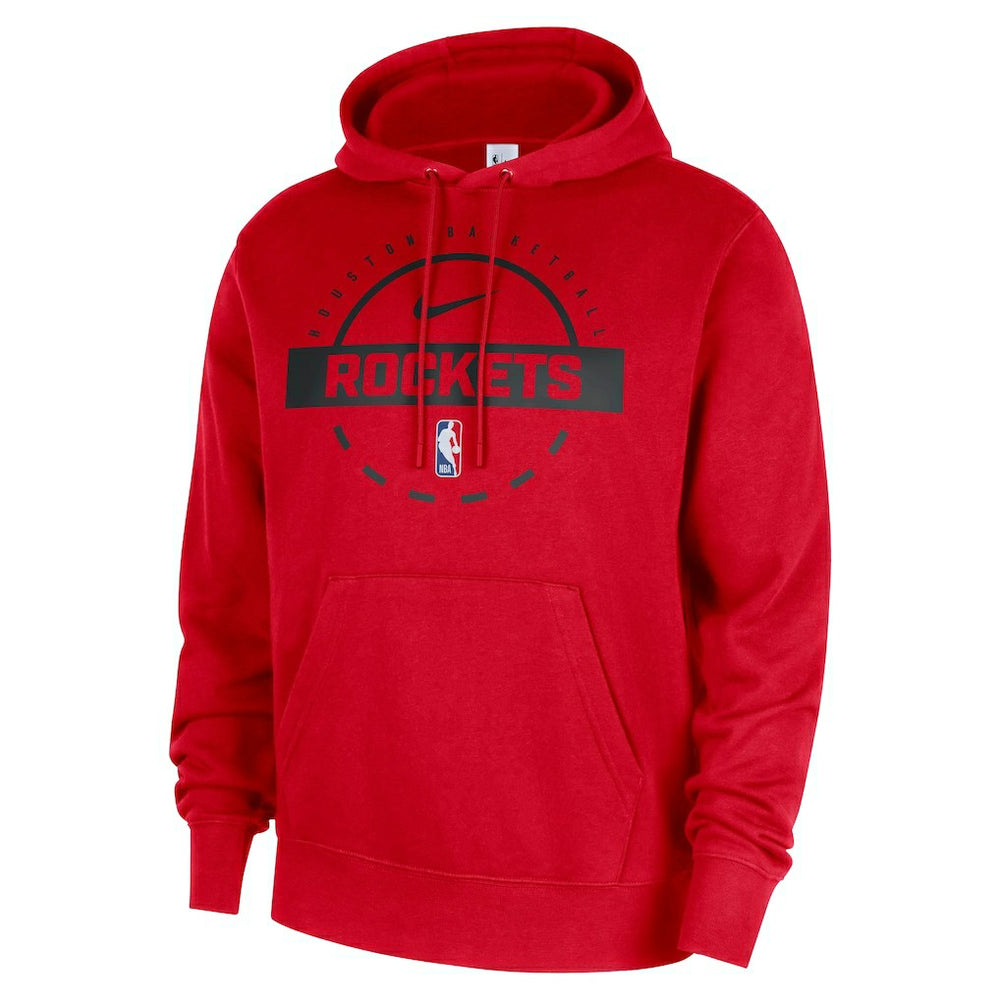 Houston Rockets 2025/26 Authentic Practice Club Pullover Hoodie Red - Nike